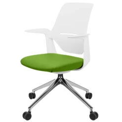 Profim - TRILLO PRO Drehstuhl | Aluminium Poliertes Gestell, Synchronmechanik, Hellgrau -Möbel Pro Verkauf Synchronmechanischer Drehstuhl TRILLO PRO Hellgraue Kunststoffelemente aus Polyamid Aluminium poliertes Gestell mit Rollen Fixierte Armlehnen Hellgrau 6