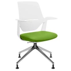 Profim - TRILLO PRO Drehstuhl | Aluminium Poliertes Gestell, Synchronmechanik, Hellgrau