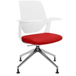 Profim - TRILLO PRO Drehstuhl | Aluminium Poliertes Gestell, Synchronmechanik, Hellgrau -Möbel Pro Verkauf Synchronmechanischer Drehstuhl TRILLO PRO Hellgraue Kunststoffelemente aus Polyamid Aluminium poliertes Gestell mit Teflongleitern Fixierte Armlehnen Hellgrau 25