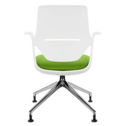 Profim - TRILLO PRO Drehstuhl | Aluminium Poliertes Gestell, Synchronmechanik, Hellgrau -Möbel Pro Verkauf Synchronmechanischer Drehstuhl TRILLO PRO Hellgraue Kunststoffelemente aus Polyamid Aluminium poliertes Gestell mit Teflongleitern Fixierte Armlehnen Hellgrau 3