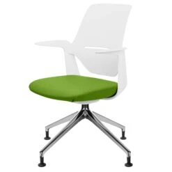 Profim - TRILLO PRO Drehstuhl | Aluminium Poliertes Gestell, Synchronmechanik, Hellgrau -Möbel Pro Verkauf Synchronmechanischer Drehstuhl TRILLO PRO Hellgraue Kunststoffelemente aus Polyamid Aluminium poliertes Gestell mit Teflongleitern Fixierte Armlehnen Hellgrau 6