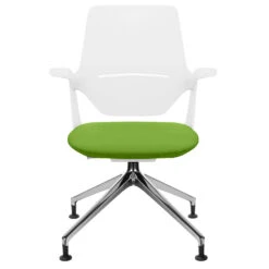 Profim - TRILLO PRO Drehstuhl | Aluminium Poliertes Gestell, Synchronmechanik, Hellgrau -Möbel Pro Verkauf Synchronmechanischer Drehstuhl TRILLO PRO Hellgraue Kunststoffelemente aus Polyamid Aluminium poliertes Gestell mit Teflongleitern Fixierte Armlehnen Hellgrau 7