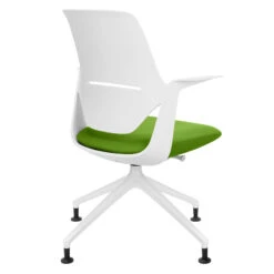 Profim - TRILLO PRO Drehstuhl | Synchronmechanik, Hellgrau -Möbel Pro Verkauf Synchronmechanischer Drehstuhl TRILLO PRO Hellgraue Kunststoffelemente aus Polyamid Pulverbeschichtetes Alu Gestell mit Teflongleitern in Weiss Fixierte Armlehnen Hellgrau 2