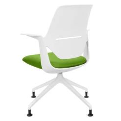 Profim - TRILLO PRO Drehstuhl | Synchronmechanik, Hellgrau -Möbel Pro Verkauf Synchronmechanischer Drehstuhl TRILLO PRO Hellgraue Kunststoffelemente aus Polyamid Pulverbeschichtetes Alu Gestell mit Teflongleitern in Weiss Fixierte Armlehnen Hellgrau 4