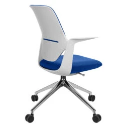 Profim - TRILLO PRO Drehstuhl | Aluminium Poliertes Gestell, Rückenlehne Gepolstert, Synchronmechanik, Hellgrau -Möbel Pro Verkauf Synchronmechanischer Drehstuhl TRILLO PRO Hellgraue Kunststoffelemente aus Polyamid Rueckenlehne gepolstert Aluminium poliertes Gestell mit Rollen Fixierte Armlehnen Hellgrau 2