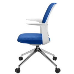 Profim - TRILLO PRO Drehstuhl | Aluminium Poliertes Gestell, Rückenlehne Gepolstert, Synchronmechanik, Hellgrau -Möbel Pro Verkauf Synchronmechanischer Drehstuhl TRILLO PRO Hellgraue Kunststoffelemente aus Polyamid Rueckenlehne gepolstert Aluminium poliertes Gestell mit Rollen Fixierte Armlehnen Hellgrau 5