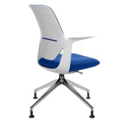 Profim - TRILLO PRO Drehstuhl | Aluminium Poliertes Gestell, Rückenlehne Gepolstert, Synchronmechanik, Hellgrau -Möbel Pro Verkauf Synchronmechanischer Drehstuhl TRILLO PRO Hellgraue Kunststoffelemente aus Polyamid Rueckenlehne gepolstert Aluminium poliertes Gestell mit Teflongleitern Fixierte Armlehnen He 2