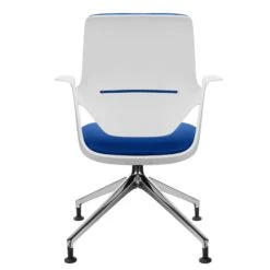 Profim - TRILLO PRO Drehstuhl | Aluminium Poliertes Gestell, Rückenlehne Gepolstert, Synchronmechanik, Hellgrau -Möbel Pro Verkauf Synchronmechanischer Drehstuhl TRILLO PRO Hellgraue Kunststoffelemente aus Polyamid Rueckenlehne gepolstert Aluminium poliertes Gestell mit Teflongleitern Fixierte Armlehnen He 3