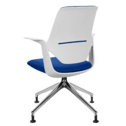 Profim - TRILLO PRO Drehstuhl | Aluminium Poliertes Gestell, Rückenlehne Gepolstert, Synchronmechanik, Hellgrau -Möbel Pro Verkauf Synchronmechanischer Drehstuhl TRILLO PRO Hellgraue Kunststoffelemente aus Polyamid Rueckenlehne gepolstert Aluminium poliertes Gestell mit Teflongleitern Fixierte Armlehnen He 4