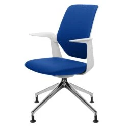 Profim - TRILLO PRO Drehstuhl | Aluminium Poliertes Gestell, Rückenlehne Gepolstert, Synchronmechanik, Hellgrau -Möbel Pro Verkauf Synchronmechanischer Drehstuhl TRILLO PRO Hellgraue Kunststoffelemente aus Polyamid Rueckenlehne gepolstert Aluminium poliertes Gestell mit Teflongleitern Fixierte Armlehnen He 6