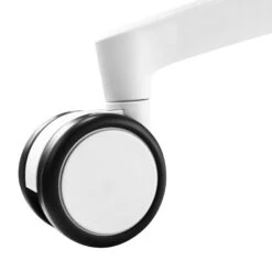 Profim - TRILLO PRO Drehstuhl | Rückenlehne Gepolstert, Synchronmechanik, Hellgrau -Möbel Pro Verkauf Synchronmechanischer Drehstuhl TRILLO PRO Hellgraue Kunststoffelemente aus Polyamid Rueckenlehne gepolstert Pulverbeschichtetes Alu Gestell mit Rollen in Weiss Fixierte Armlehne 12