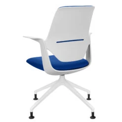 Profim - TRILLO PRO Drehstuhl | Rückenlehne Gepolstert, Synchronmechanik, Hellgrau -Möbel Pro Verkauf Synchronmechanischer Drehstuhl TRILLO PRO Hellgraue Kunststoffelemente aus Polyamid Rueckenlehne gepolstert Pulverbeschichtetes Alu Gestell mit Teflongleitern in Weiss Fixierte A 4