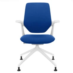 Profim - TRILLO PRO Drehstuhl | Rückenlehne Gepolstert, Synchronmechanik, Hellgrau -Möbel Pro Verkauf Synchronmechanischer Drehstuhl TRILLO PRO Hellgraue Kunststoffelemente aus Polyamid Rueckenlehne gepolstert Pulverbeschichtetes Alu Gestell mit Teflongleitern in Weiss Fixierte A 7