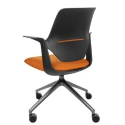 Profim - TRILLO PRO Drehstuhl | Rückenlehne Gepolstert, Synchronmechanik, Schwarz -Möbel Pro Verkauf Synchronmechanischer Drehstuhl TRILLO PRO Schwarze Kunststoffelemente aus Polyamid Rueckenlehne gepolstert Pulverbeschichtetes Alu Gestell mit Teflongleitern in Anthrazit Fixiert 4 1