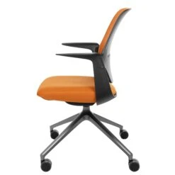 Profim - TRILLO PRO Drehstuhl | Rückenlehne Gepolstert, Synchronmechanik, Schwarz -Möbel Pro Verkauf Synchronmechanischer Drehstuhl TRILLO PRO Schwarze Kunststoffelemente aus Polyamid Rueckenlehne gepolstert Pulverbeschichtetes Alu Gestell mit Teflongleitern in Anthrazit Fixiert 5 1