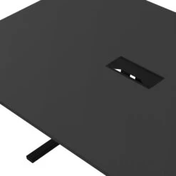 T-EASY Konferenztisch | 2400 X 1200 Mm (10 - 12 Personen), Elektrifiziert, Anthrazit -Möbel Pro Verkauf T EASY Konferenztisch 240x120 cm Anthrazit mit ELEKTRIFIZIERUNG Besprechungstisch Besprechungstisch Meetingtisch Esstisch Coworking 5