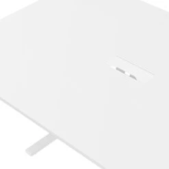 T-EASY Konferenztisch | 2400 X 1200 Mm (10 - 12 Personen), Elektrifiziert, Weiß -Möbel Pro Verkauf T EASY Konferenztisch 240x120 cm Weiss mit ELEKTRIFIZIERUNG Besprechungstisch Tisch Besprechungstisch Meetingtisch Esstisch Coworking 12