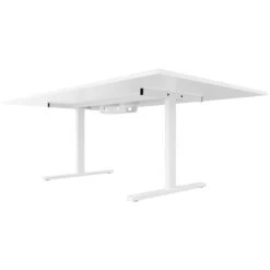T-EASY Konferenztisch | 2400 X 1200 Mm (10 - 12 Personen), Elektrifiziert, Weiß -Möbel Pro Verkauf T EASY Konferenztisch 240x120 cm Weiss mit ELEKTRIFIZIERUNG Besprechungstisch Tisch Besprechungstisch Meetingtisch Esstisch Coworking 8