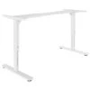 SCALE Tischgestell | 1075 - 1800 Mm, Manuell Höhenverstellbar, Weiß -Möbel Pro Verkauf Tischgestell SCALE 107 180 cm manuell hoehenverstellbar Weiss T Fuss Homeoffice Buerotisch Metallgestell Coworking