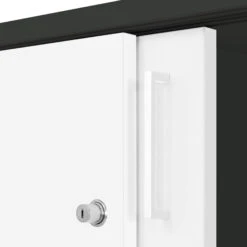 UNI Schiebetürenschrank | 3 OH, 1000 X 1143 Mm, Anthrazit / Weiß -Möbel Pro Verkauf UNI Aktenschrank abschliessbar 3OH 1 0 M Weiss Anthrazit Schiebetuerenschrank 1