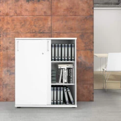 UNI Schiebetürenschrank | 3 OH, 1000 X 1143 Mm, Weiß