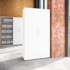 UNI Flügeltürenschrank | 5 OH, 1000 X 1897 Mm, Weiß