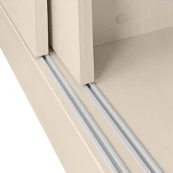 UNI Schiebetürenschrank | 2 OH, 1200 X 777 Mm, Ahorn -Möbel Pro Verkauf UNI Schiebetuerenschrank Sideboard abschliessbar 1 2M breit 2OH Ahorn Aktenschrank 2