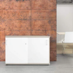 UNI Schiebetürenschrank | 2 OH, 1200 X 777 Mm, Ahorn / Weiß