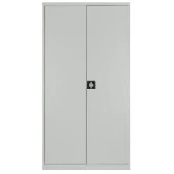 Stahlschrank | 4,5 OH, 800 X 1800 Mm, Lichtgrau -Möbel Pro Verkauf Universeller CEHA Akten Stahlschrank H180 cm x B80 cm x T380 cm Fluegeltuerenschrank 4 5 Ordnerhoehen 4 verstellbare Stahleinlegeboeden Pulverbeschichteter Raulack Sicherheits 1