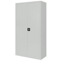 Stahlschrank | 4,5 OH, 800 X 1800 Mm, Lichtgrau -Möbel Pro Verkauf Universeller CEHA Akten Stahlschrank H180 cm x B80 cm x T380 cm Fluegeltuerenschrank 4 5 Ordnerhoehen 4 verstellbare Stahleinlegeboeden Pulverbeschichteter Raulack Sicherheits 2