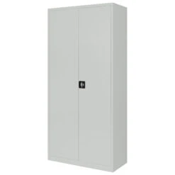 Stahlschrank | 5 OH, 920 X 1950 Mm, Lichtgrau -Möbel Pro Verkauf Universeller CEHA Akten Stahlschrank H195 cm x B92cm x T42cm Fluegeltuerenschrank 5 Ordnerhoehen 4 verstellbare Stahleinlegeboeden Pulverbeschichteter Raulack Sicherheits Zylin 2