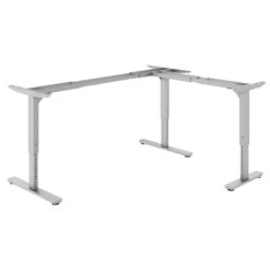 SCALE Winkel-Tischgestell | 1075 - 1800 X 1075 - 1800 Mm, Manuell Höhenverstellbar, Silber