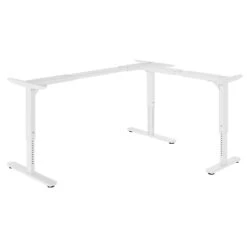 SCALE Winkel-Tischgestell | 1075 - 1800 X 1075 - 1800 Mm, Manuell Höhenverstellbar, Weiß