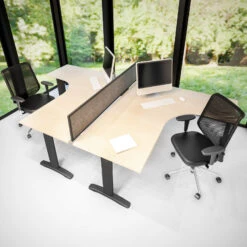 EURO Winkelschreibtisch | Winkel Rechts, 1800 X 1600 Mm, Ahorn