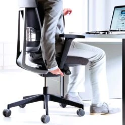 Profim - XENON 111 SFL Net Bürodrehstuhl | Lordosenstütze, Netzrücken, Kopfstütze, Schwarz -Möbel Pro Verkauf profim Drehstuhl Xenon 111 Net mit Netzruecken in Schwarz Buero Stuhl Buerodrehstuhl Buerodrehstuhl Buerostuhl Xenon 10 Schreibtischstuhl 3